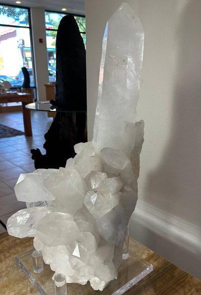 Quartz Cluster with XL Point by Rare Earth Gallery - main product image for Resin Society