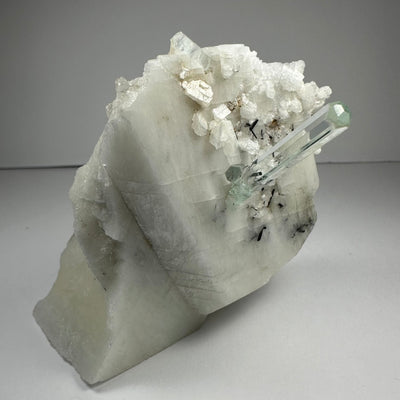 Aquamarine Beryl on Albite by Rare Earth Gallery - product image 3 for Resin Society