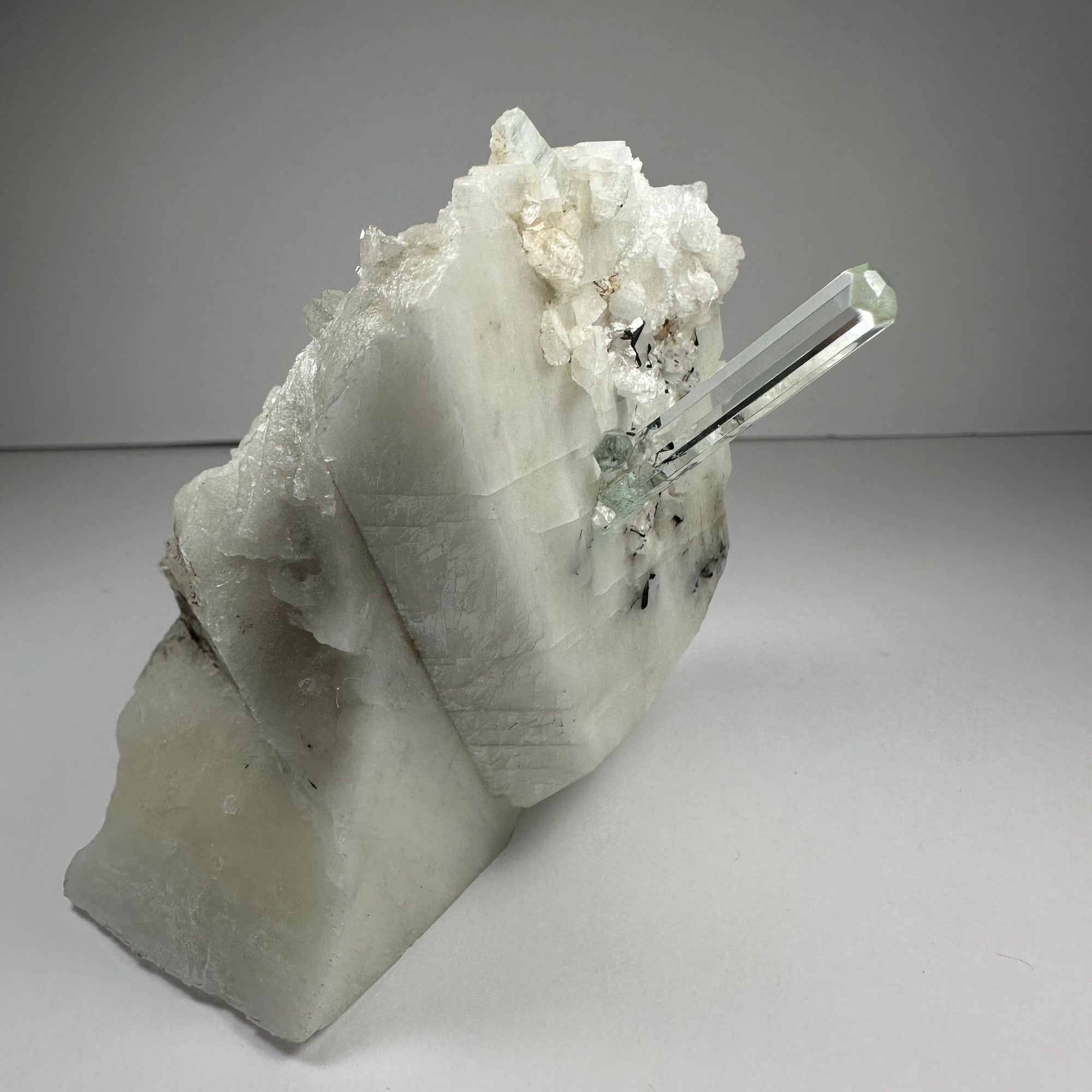 Aquamarine Beryl on Albite by Rare Earth Gallery - product image 4 for Resin Society