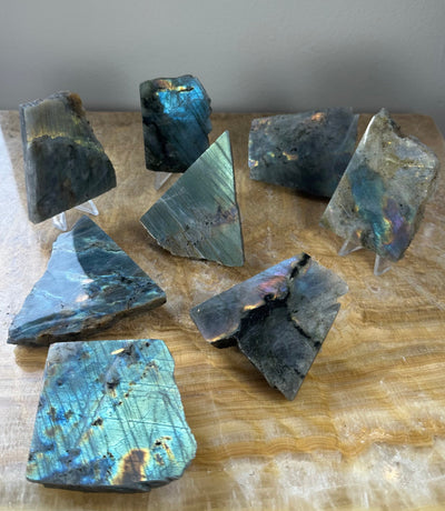 Labradorite Slab Polished on One Side