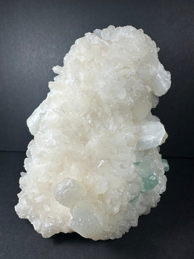 Stilbite with Green Apophyllite and Mordenite on matrix