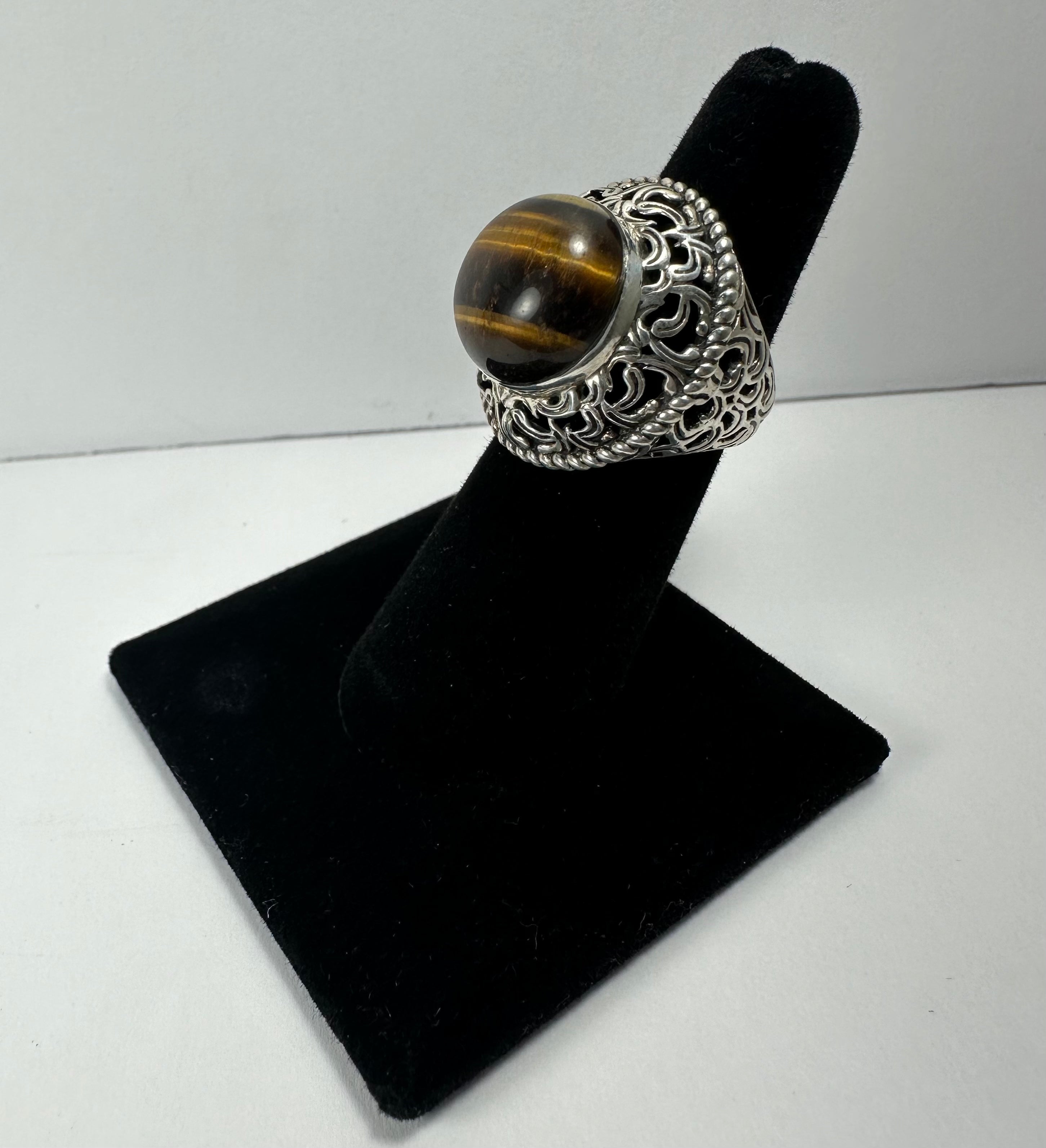 Tiger's Eye Ring - Size 5.5 by Rare Earth Gallery - product image 4 for Resin Society