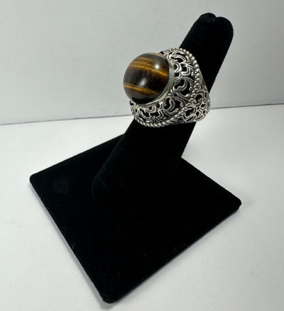 Tiger's Eye Ring - Size 5.5 by Rare Earth Gallery - product image 4 for Resin Society