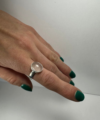Rose Quartz Ring - Size 6