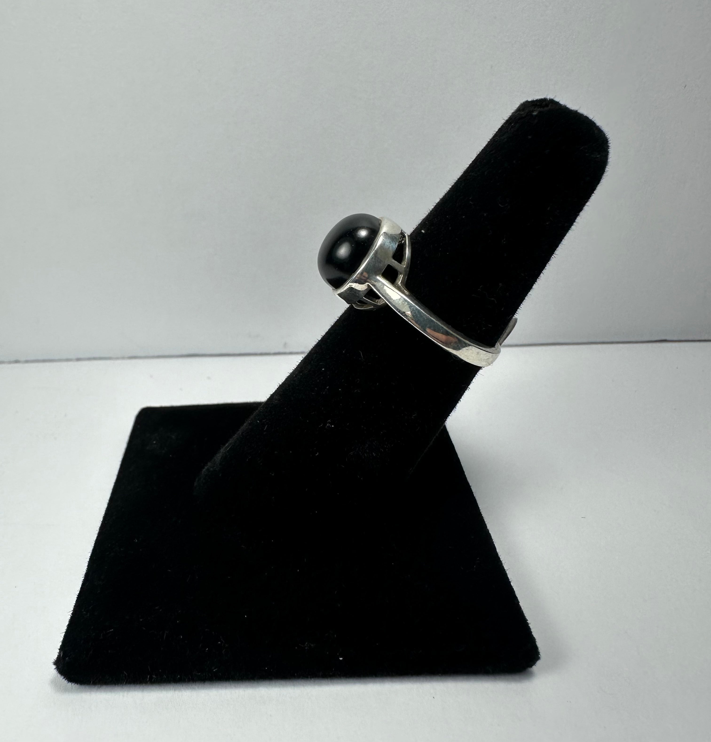Black Onyx Ring - Size 5