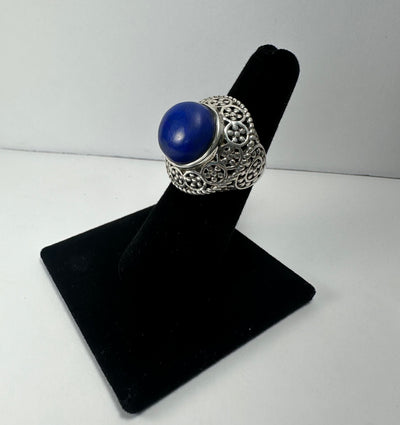 Lapis Lazuli Ring - Size 5.5 by Rare Earth Gallery - main product image for Resin Society