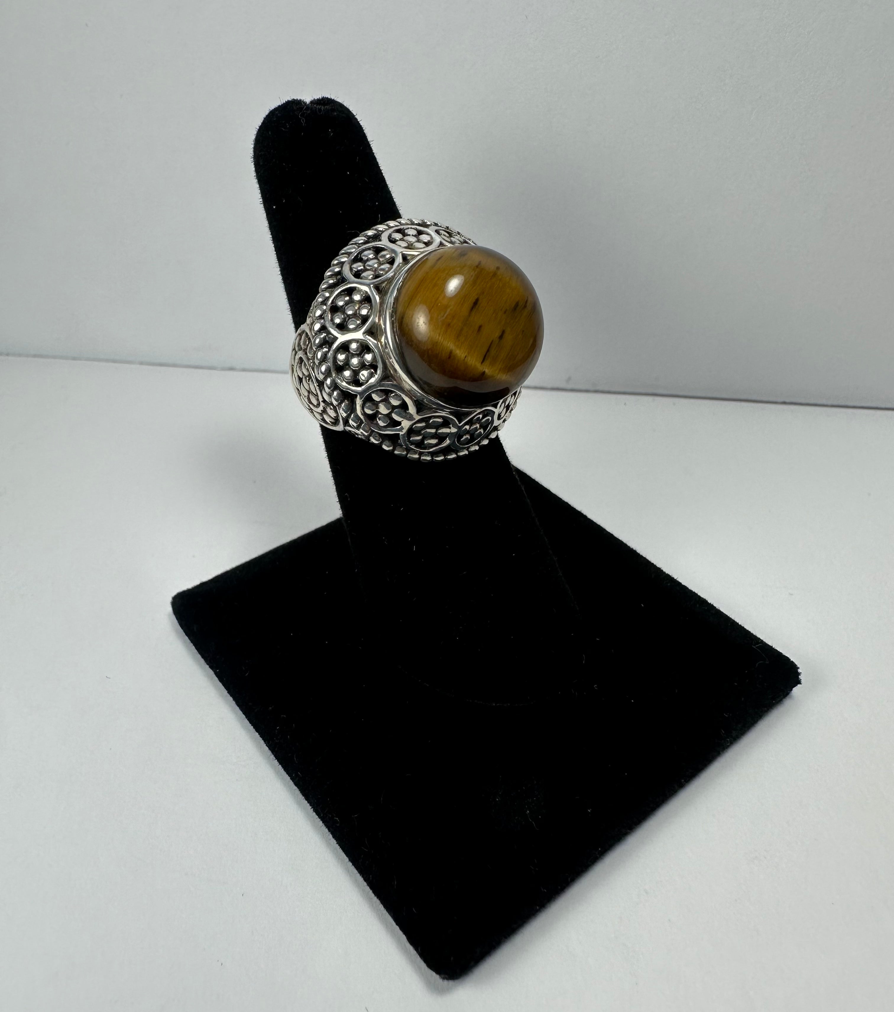 Tiger's Eye Ring - Size 6 by Rare Earth Gallery - product image 2 for Resin Society