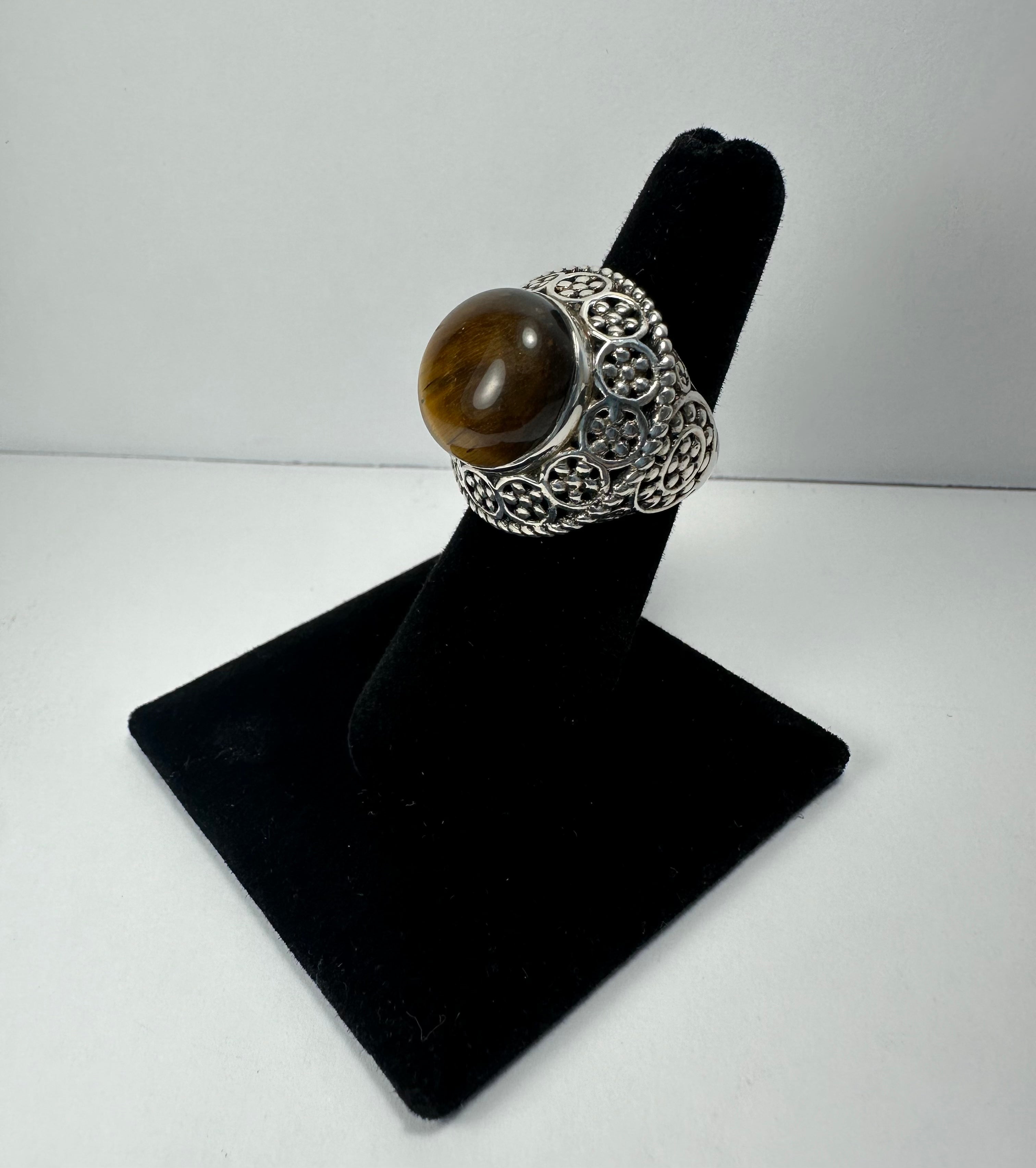 Tiger's Eye Ring - Size 6 by Rare Earth Gallery - product image 3 for Resin Society