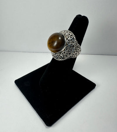 Tiger's Eye Ring - Size 6 by Rare Earth Gallery - product image 3 for Resin Society