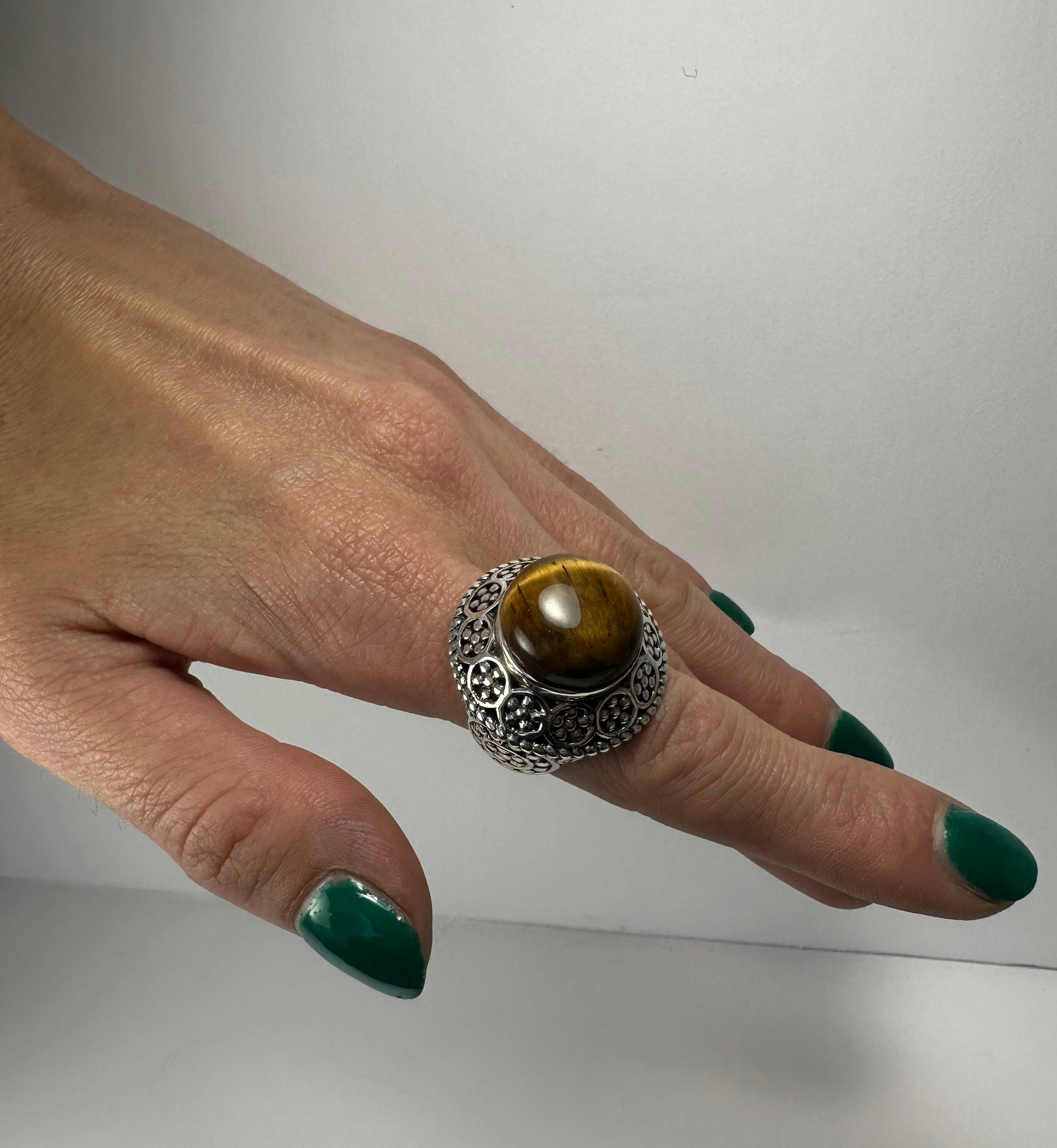 Tiger's Eye Ring - Size 6 by Rare Earth Gallery - product image 5 for Resin Society