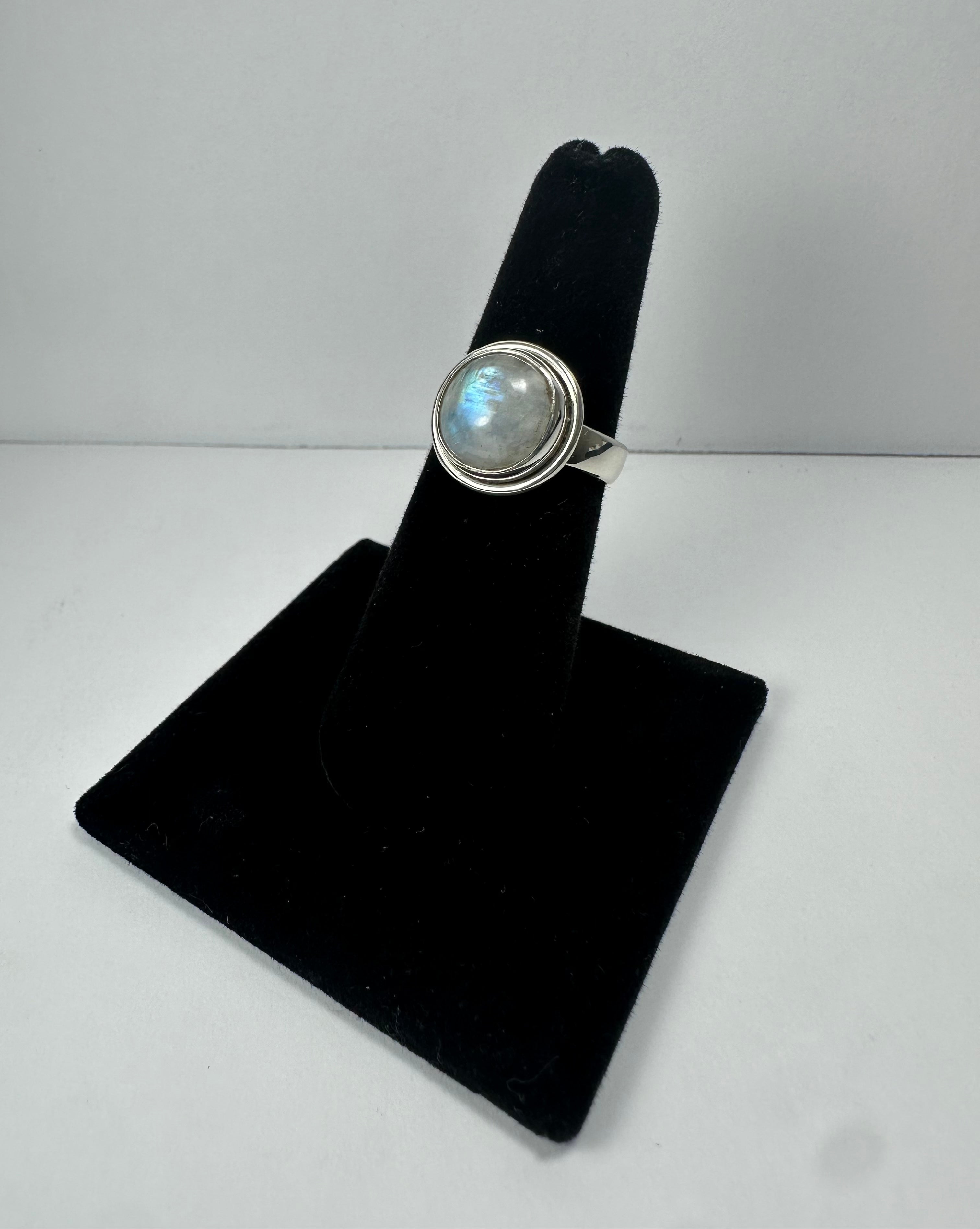 Moonstone Ring - Size 6 by Rare Earth Gallery - main product image for Resin Society