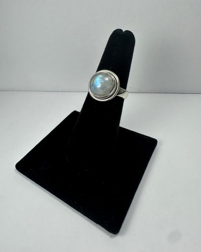 Moonstone Ring - Size 6 by Rare Earth Gallery - main product image for Resin Society