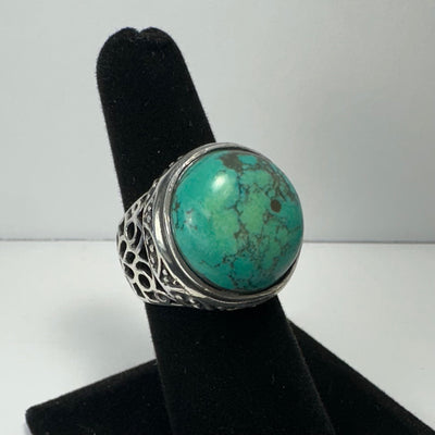 Turquoise Ring - Size 6.5 by Rare Earth Gallery - main product image for Resin Society