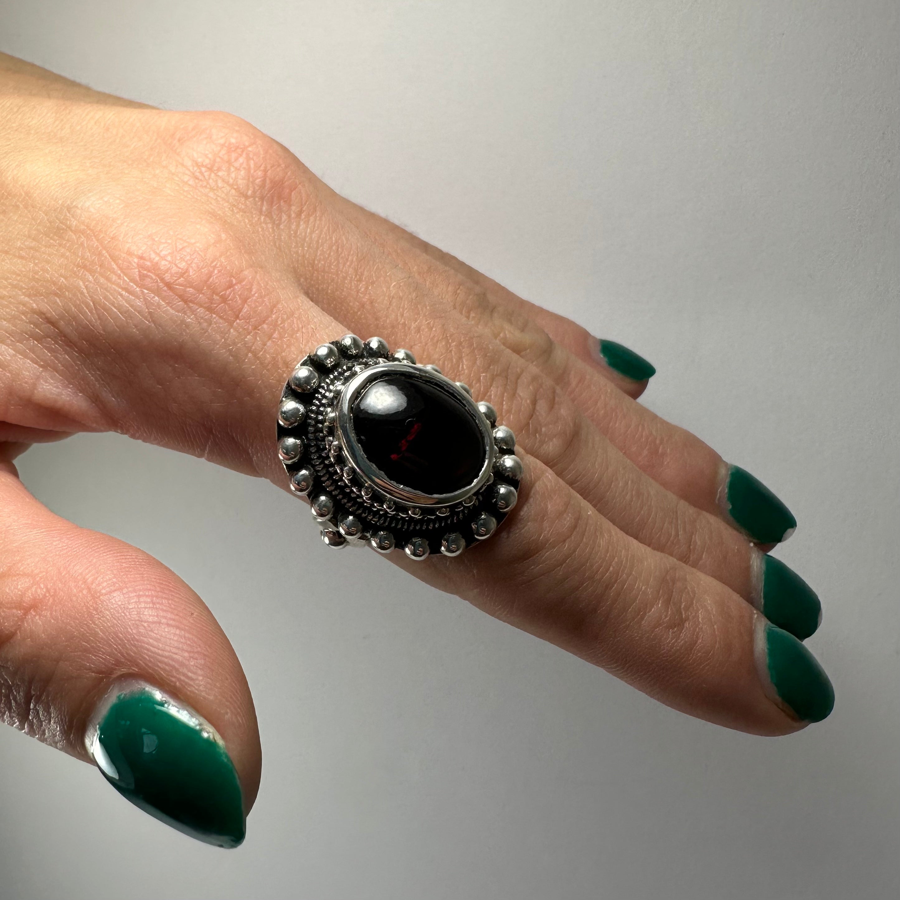 Garnet Ring - Size 6.5