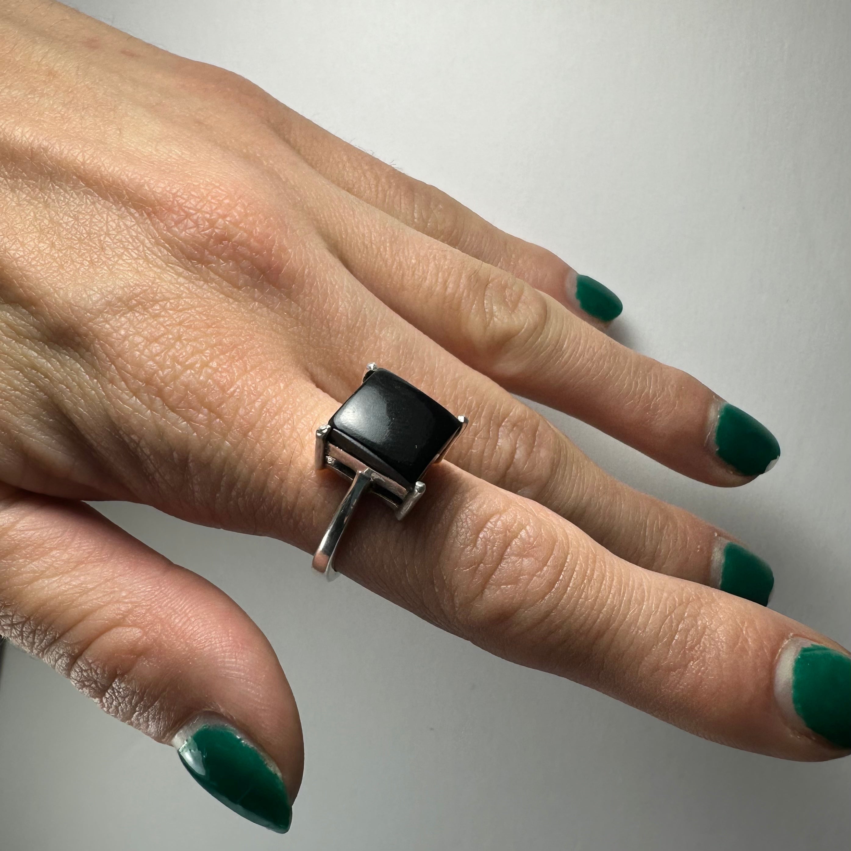 Black Onyx Ring - Size 6.5 by Rare Earth Gallery - product image 2 for Resin Society