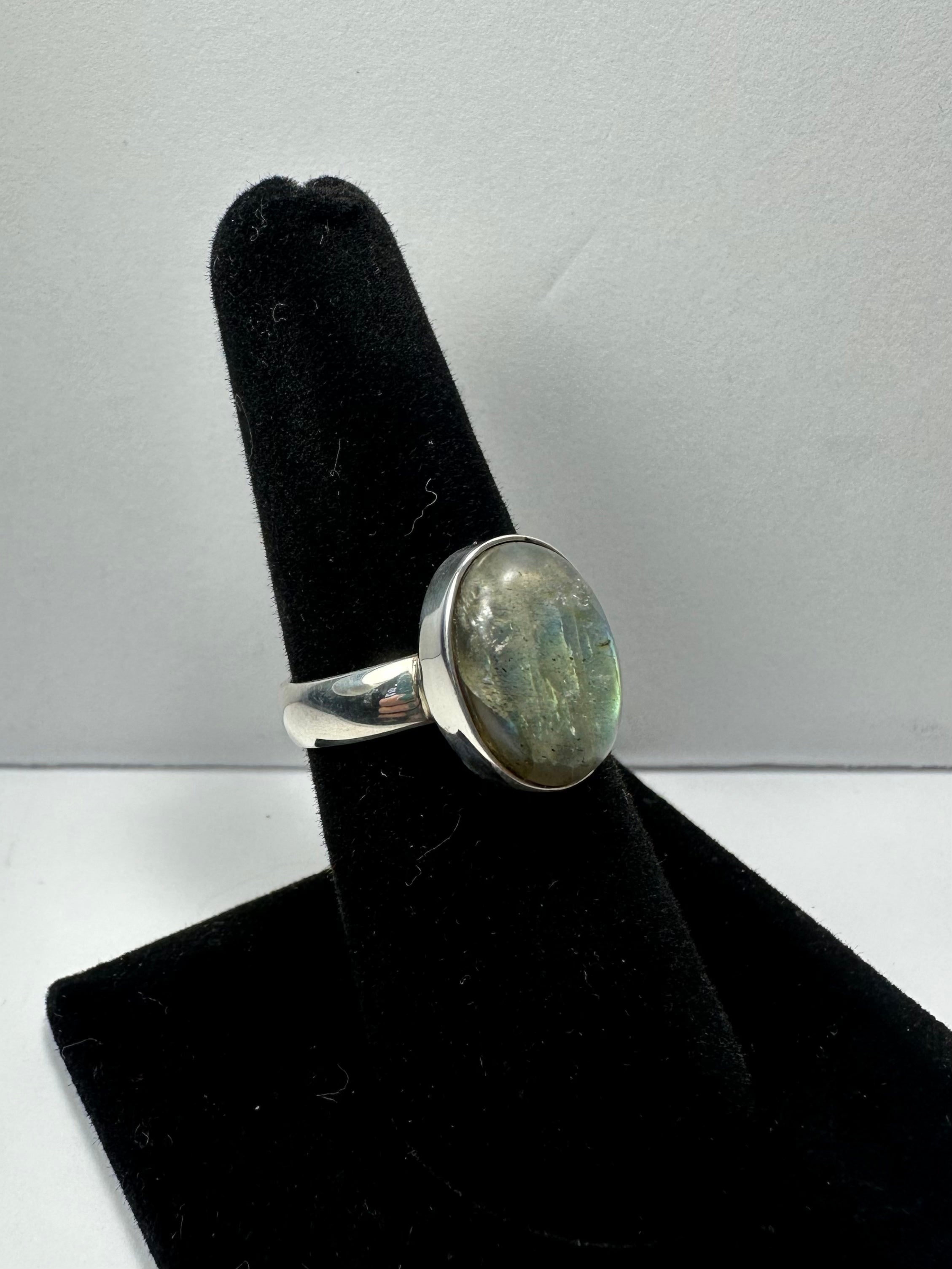 Labradorite Ring - Size 7 by Rare Earth Gallery - product image 5 for Resin Society