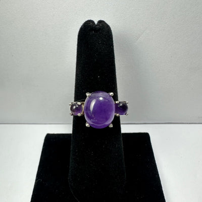 Amethyst Ring - Size 6 by Rare Earth Gallery - main product image for Resin Society