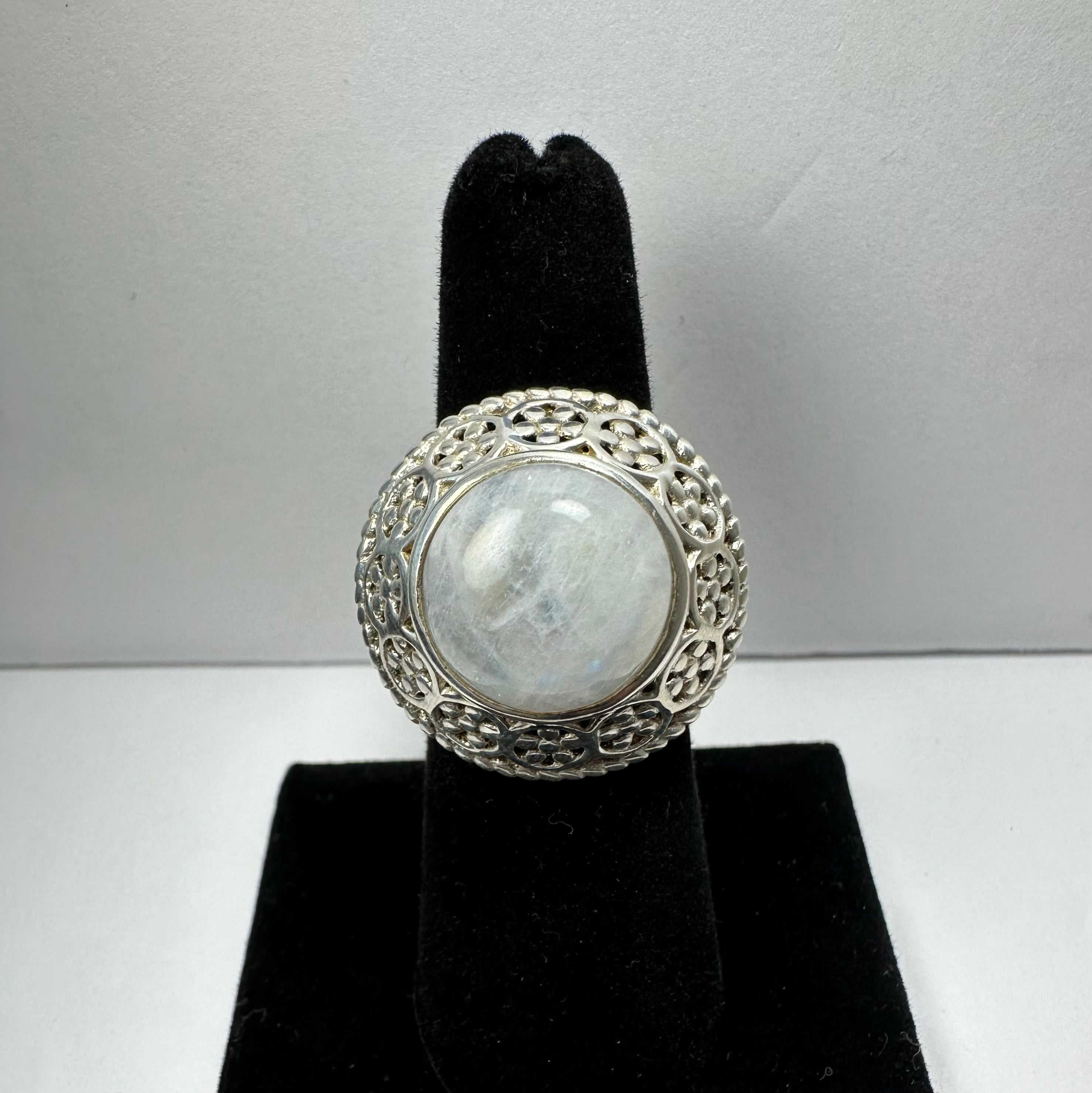 Moonstone Ring - Size 6 by Rare Earth Gallery - product image 3 for Resin Society