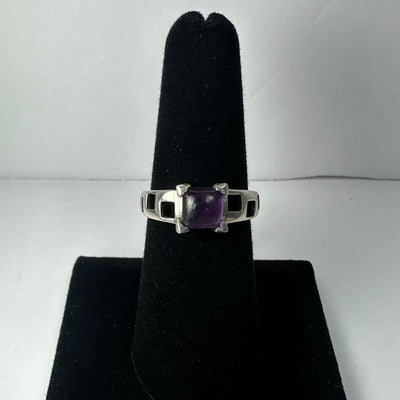 Amethyst Ring - Size 6.5 by Rare Earth Gallery - main product image for Resin Society