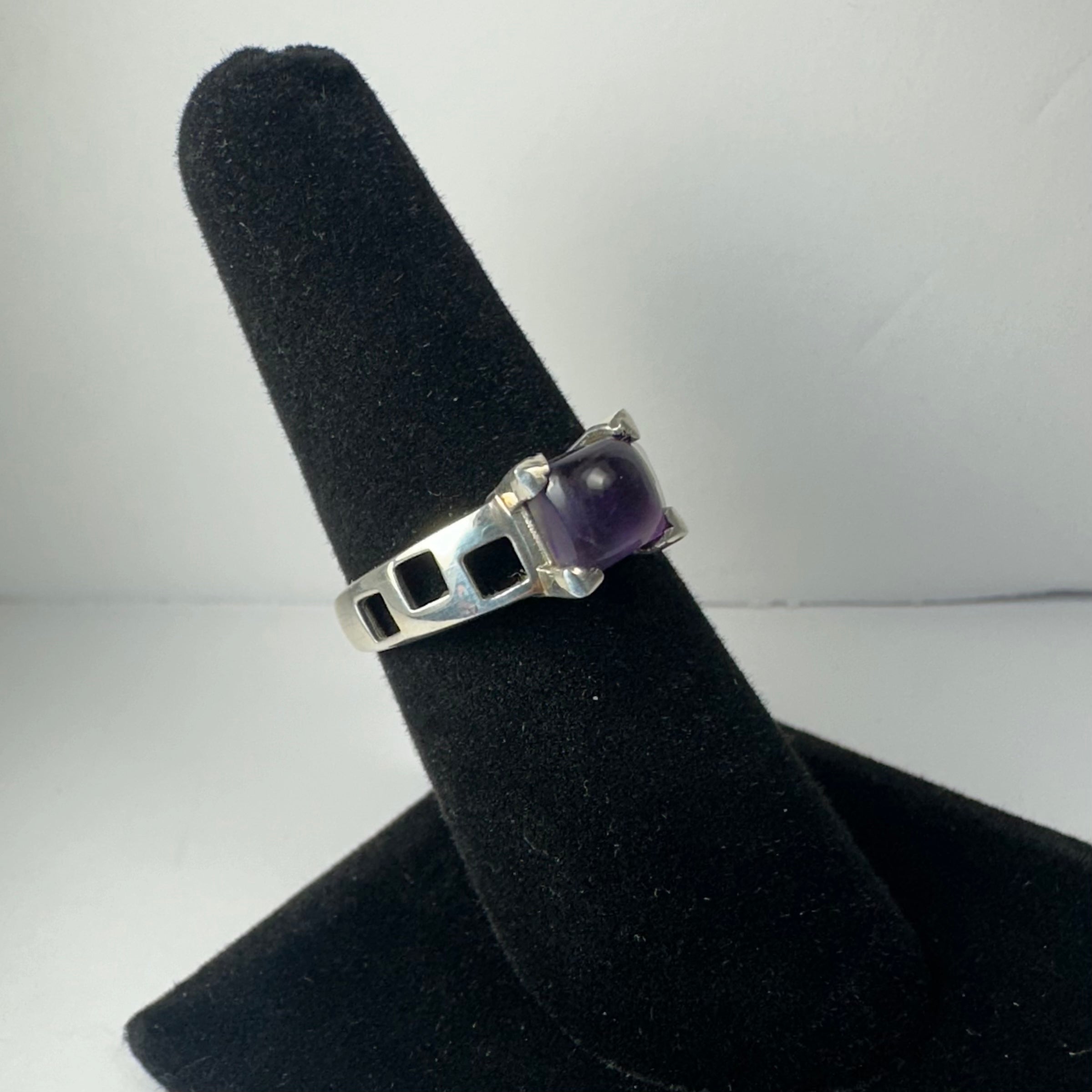 Amethyst Ring - Size 6.5 by Rare Earth Gallery - product image 4 for Resin Society