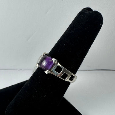 Amethyst Ring - Size 6.5 by Rare Earth Gallery - product image 2 for Resin Society
