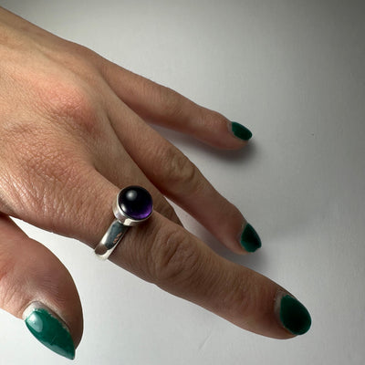 Amethyst Ring - Size 7 by Rare Earth Gallery - product image 5 for Resin Society