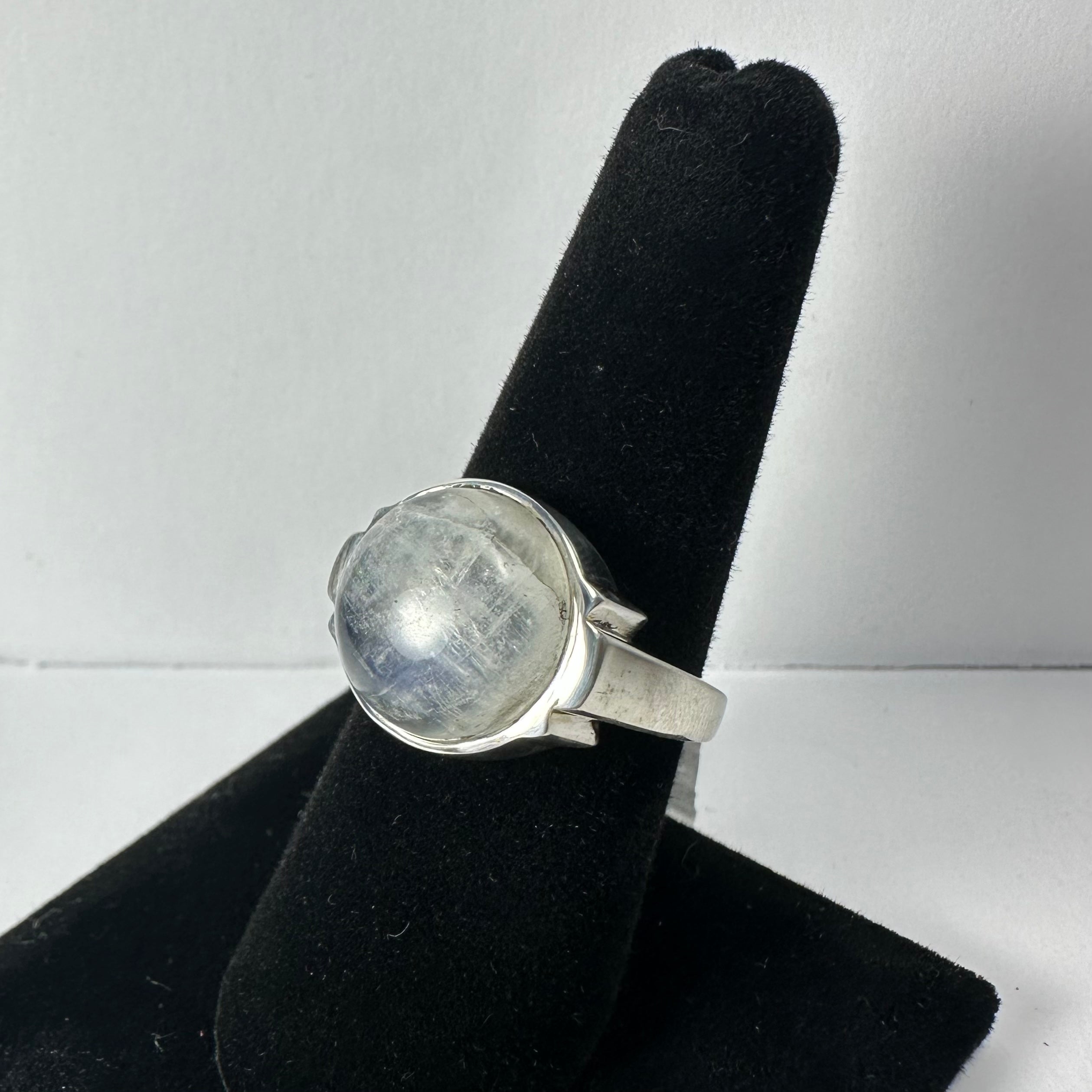 Moonstone Ring - Size 8 by Rare Earth Gallery - main product image for Resin Society