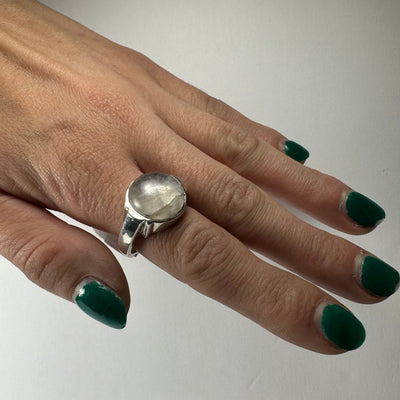 Moonstone Ring - Size 8 by Rare Earth Gallery - product image 5 for Resin Society