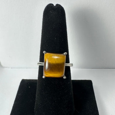 Tiger's Eye Ring - Size 7 by Rare Earth Gallery - main product image for Resin Society