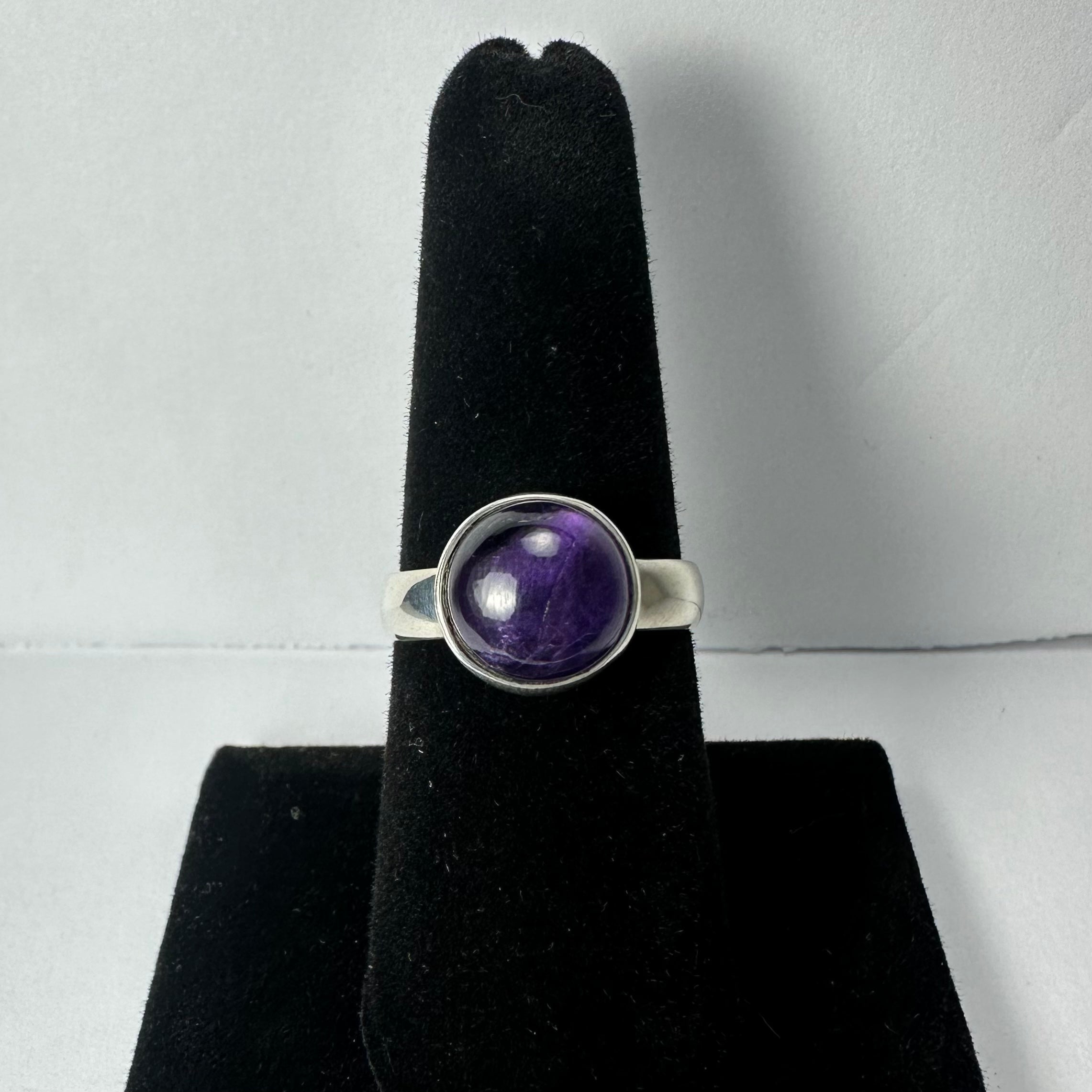 Amethyst Ring - Size 7 by Rare Earth Gallery - main product image for Resin Society