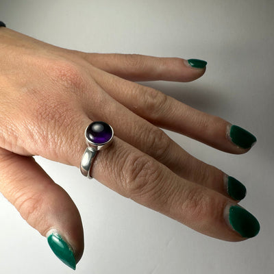Amethyst Ring - Size 7 by Rare Earth Gallery - product image 5 for Resin Society