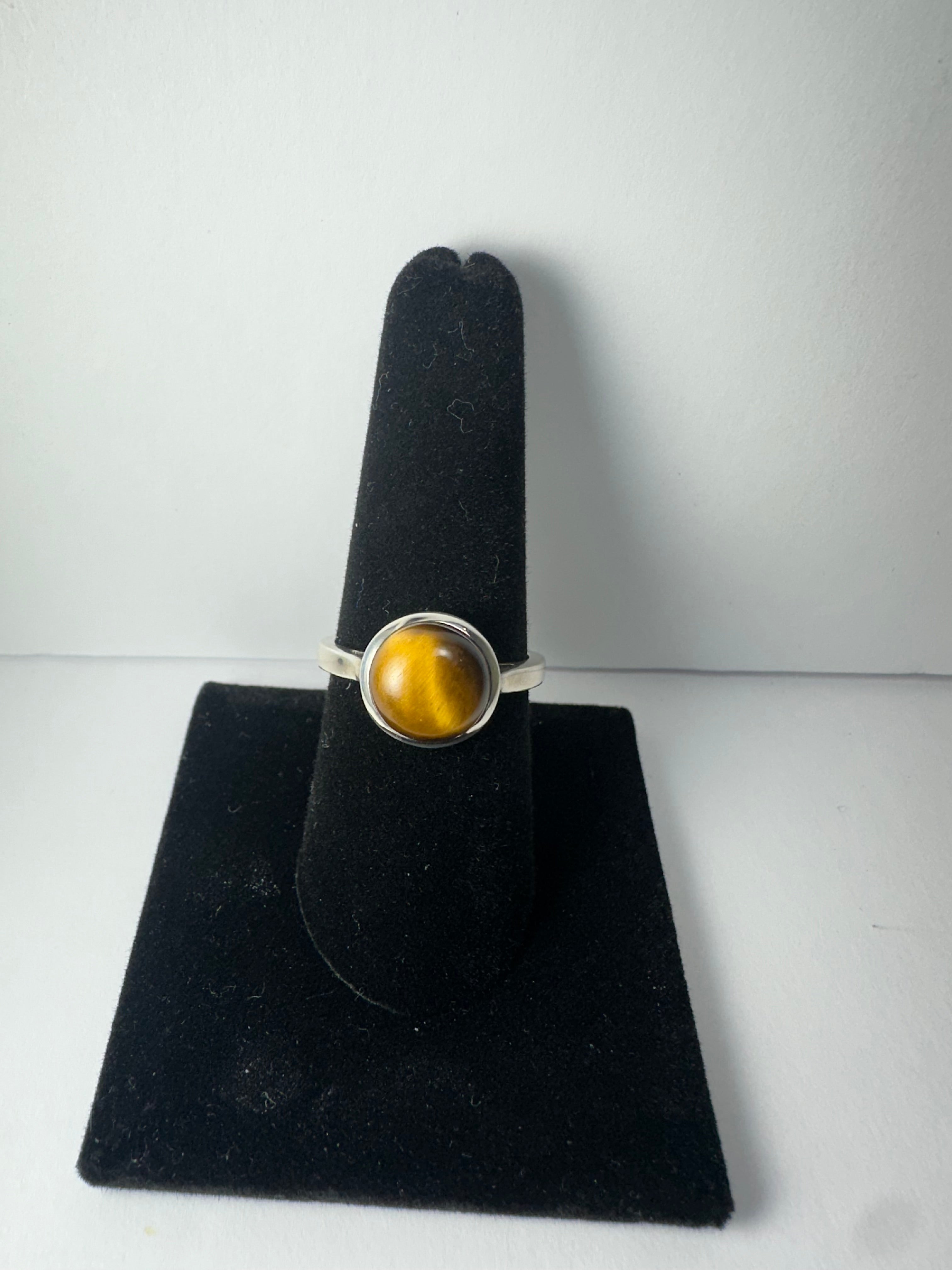Tiger's Eye Ring - Size 8 by Rare Earth Gallery - product image 2 for Resin Society