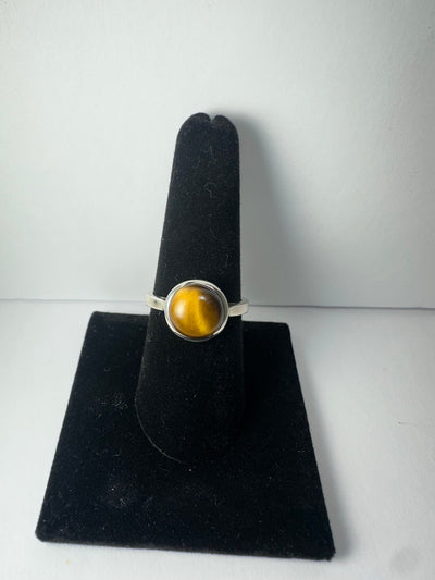 Tiger's Eye Ring - Size 8 by Rare Earth Gallery - product image 2 for Resin Society