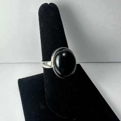 Black Onyx Ring - Size 8 by Rare Earth Gallery - product image 4 for Resin Society