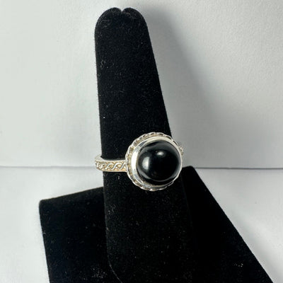 Black Onyx Ring - Size 8