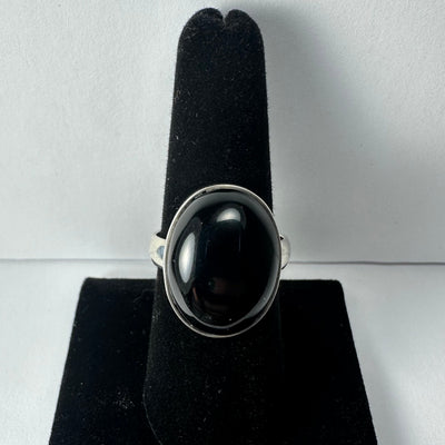 Black Onyx Ring - Size 8.5