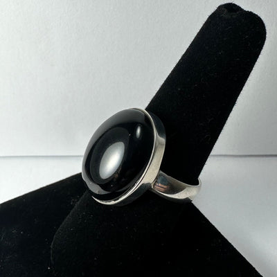 Black Onyx Ring - Size 8.5 by Rare Earth Gallery - product image 2 for Resin Society