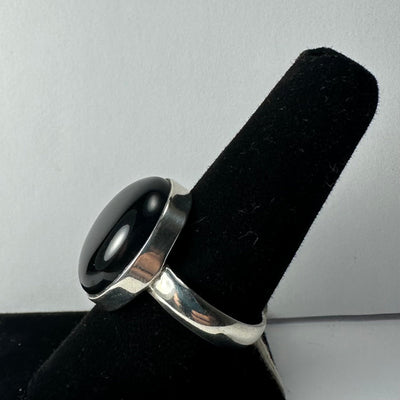 Black Onyx Ring - Size 8.5 by Rare Earth Gallery - product image 4 for Resin Society