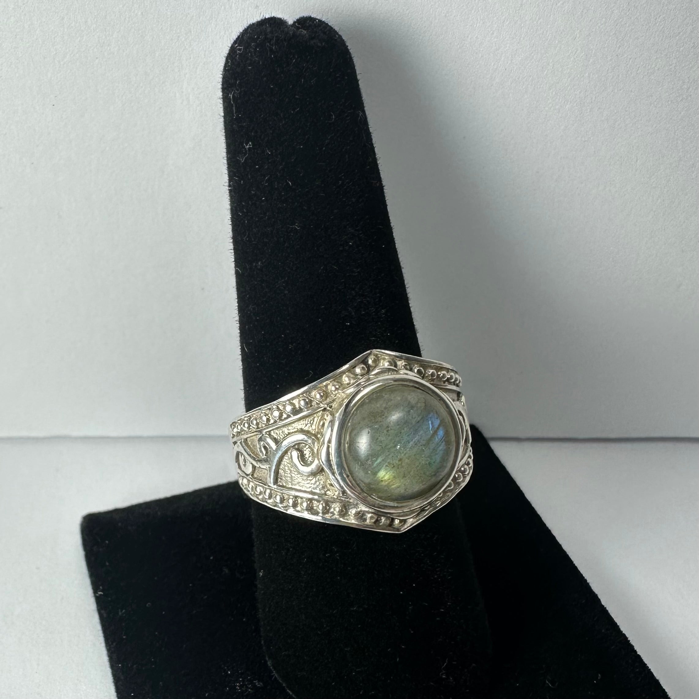 Labradorite Ring - Size 9 by Rare Earth Gallery - product image 2 for Resin Society
