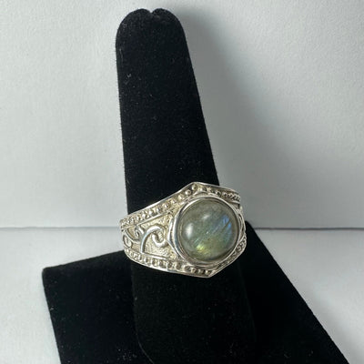 Labradorite Ring - Size 9 by Rare Earth Gallery - product image 2 for Resin Society