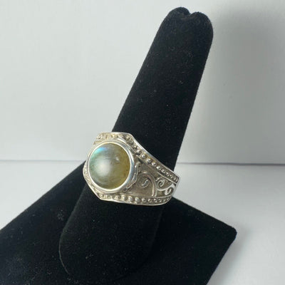 Labradorite Ring - Size 9 by Rare Earth Gallery - product image 3 for Resin Society