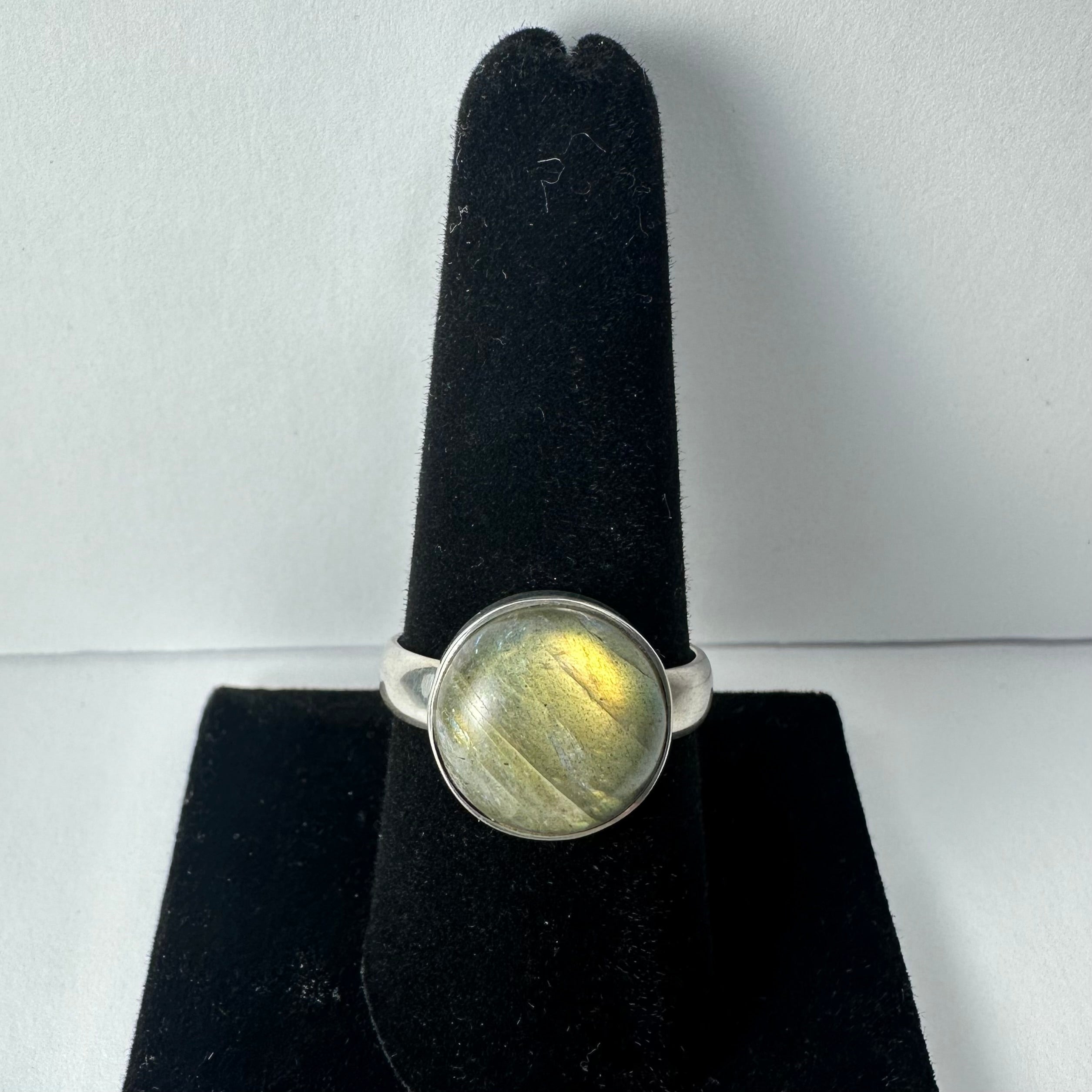 Labradorite Ring - Size 9 by Rare Earth Gallery - main product image for Resin Society