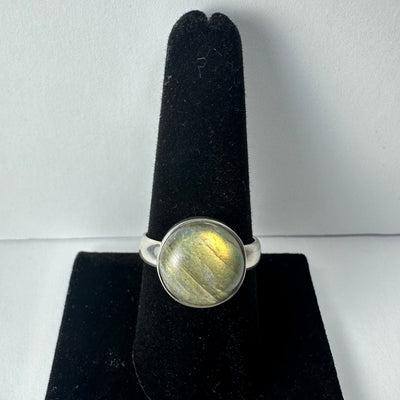 Labradorite Ring - Size 9 by Rare Earth Gallery - main product image for Resin Society