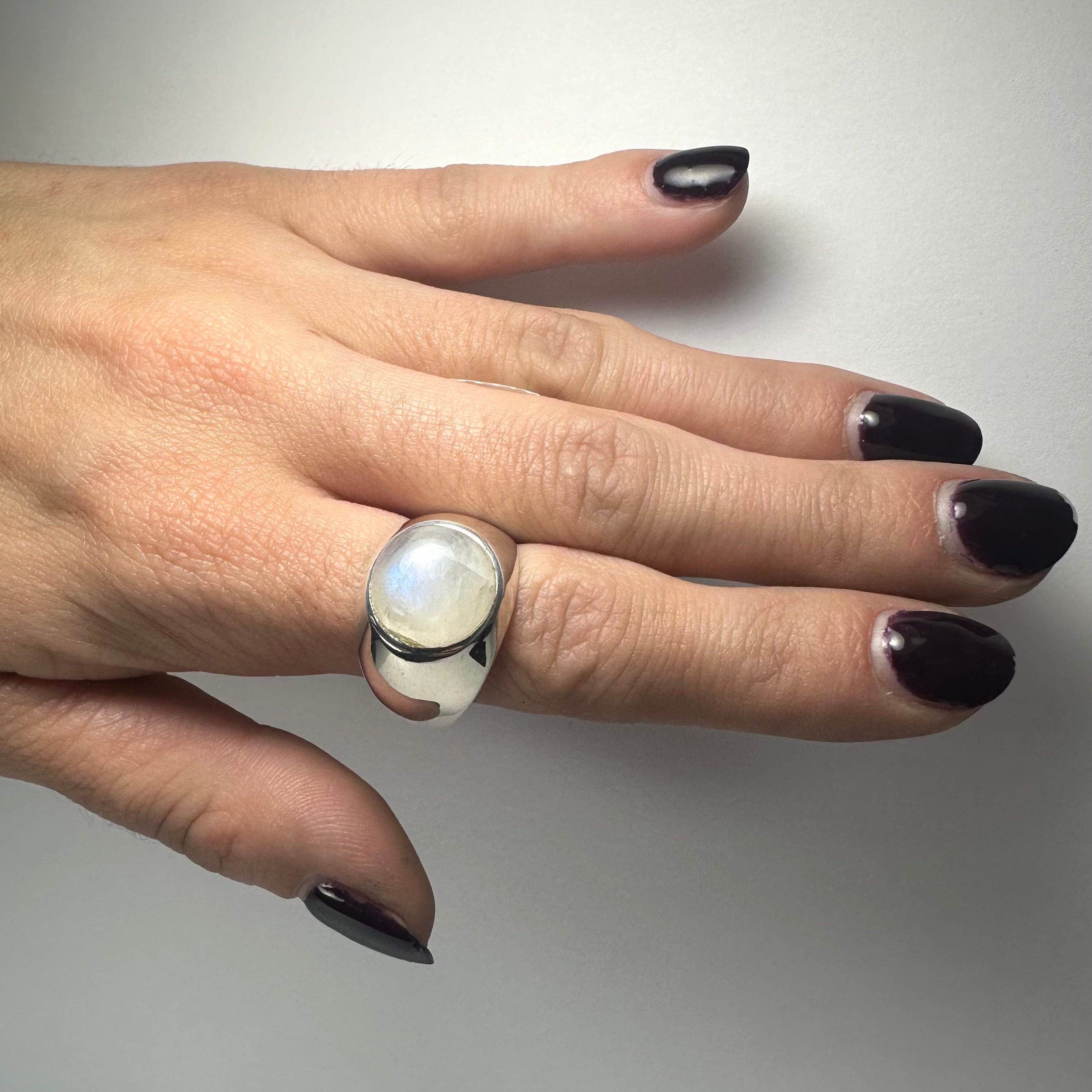 Moonstone Ring - Size 9 by Rare Earth Gallery - product image 2 for Resin Society