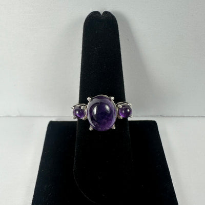 Amethyst Ring - Size 8 by Rare Earth Gallery - main product image for Resin Society