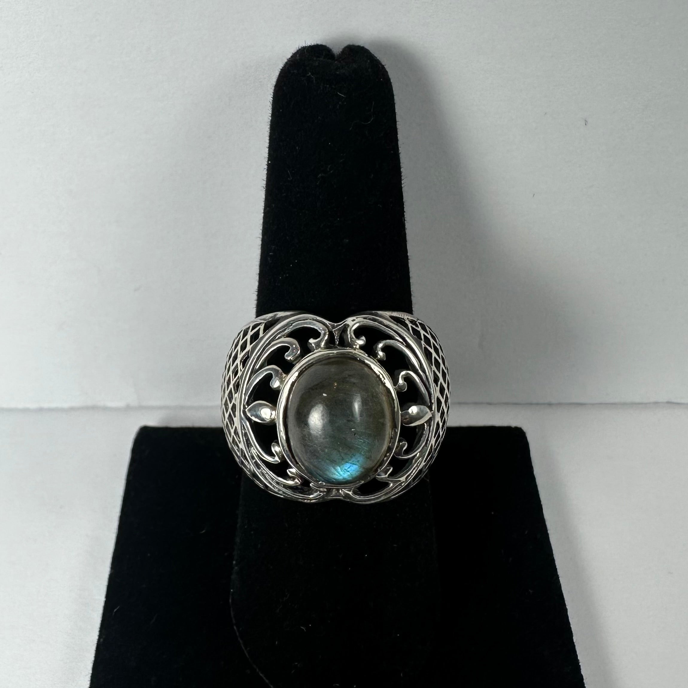 Labradorite Ring - Size 8.5 by Rare Earth Gallery - product image 2 for Resin Society