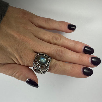 Labradorite Ring - Size 8.5