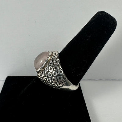 Rose Quartz Ring - Size 8.5 by Rare Earth Gallery - product image 5 for Resin Society