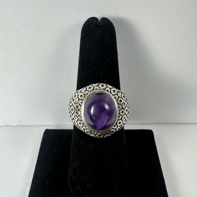 Amethyst Ring - Size 8 by Rare Earth Gallery - main product image for Resin Society