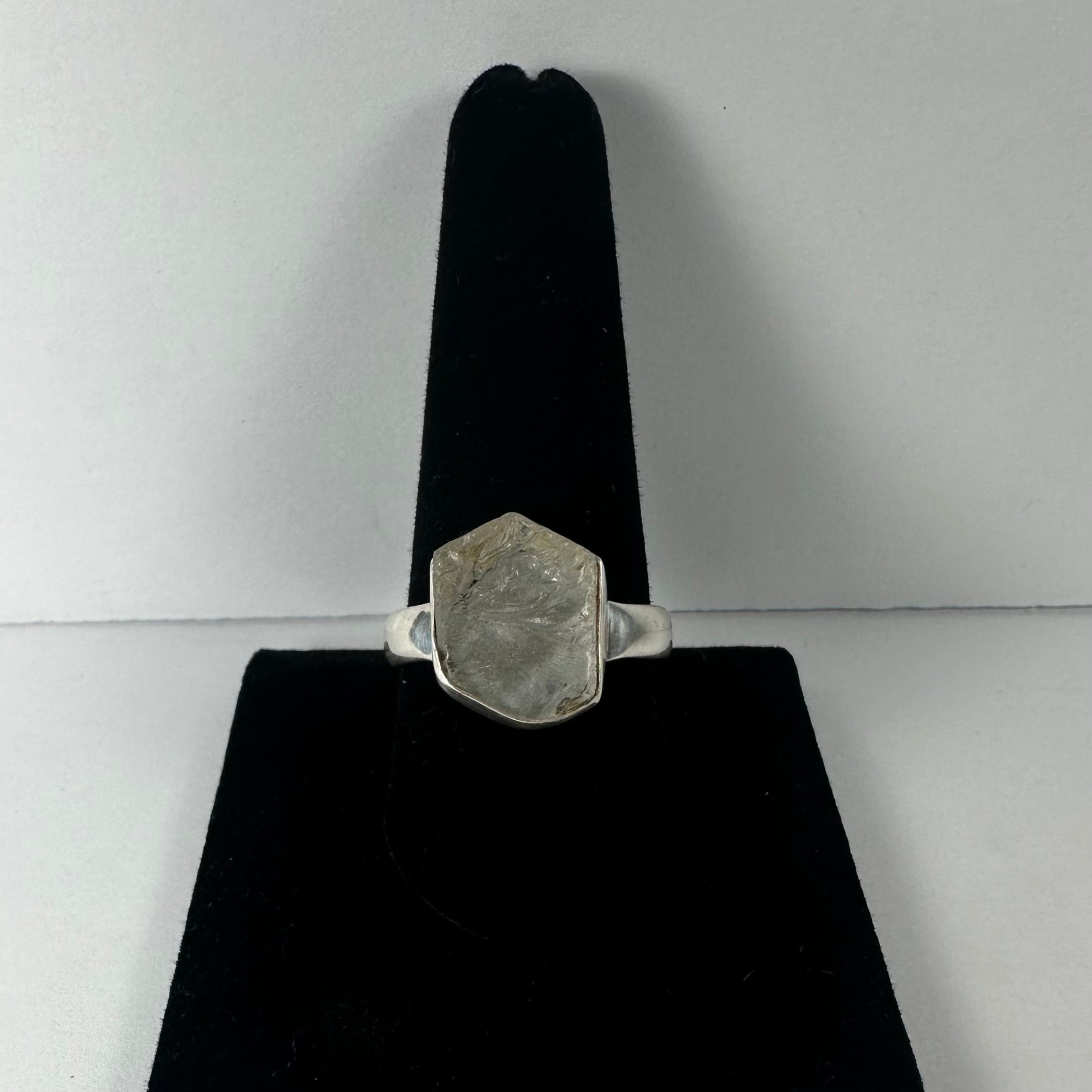 Natural Rough Quartz Ring - Size 10.5